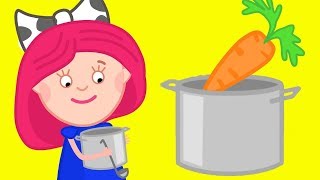 Smarta und ihre magische Tasche Wir kochen Gemüsesuppe Zeichentrick auf Deutsch [upl. by Maury741]