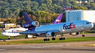 FedEx Express Ex American Airlines MD11F N585FE Landing  Minneapolis [upl. by Ettelra]