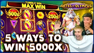 5 Ways to Win 5000x on Gates of Olympus Max Win [upl. by Eelorac628]