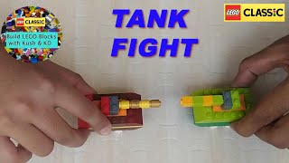 LEGO TANK Fight with LEGO Classic 10715 MOC Building Instructions Ideas [upl. by Norga]