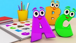 ABC Song  Learn Alphabets  Songs For Kids  Nursery Rhymes For Children  kids tv cartoon videos [upl. by Idalia]