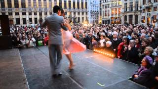 BTF 2014 Grand Place ROXANA SUAREZ amp SEBASTIAN ACHAVAL with Solo Tango Orquesta [upl. by Pain222]