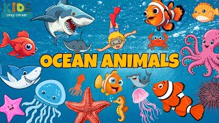 sea animals for kids  Ocean Animals song for kids  Sea animal song  Learn about ocean animals [upl. by Clarie]