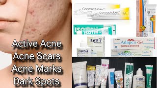 Best Medicated creams for Acne Pigmentation Dark spots and Scars  Dermatologically Approved 💯 [upl. by Htor]