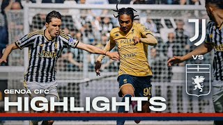 JUVENTUS 00 GENOA  HIGHLIGHTS  Serie A 202324 [upl. by Mohun690]