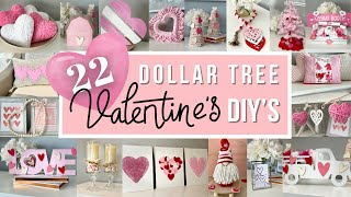 22 DOLLAR TREE VALENTINES DAY 2024 DIYs  Easy High End VALENTINES Day DIY VALENTINES Crafts 2024 [upl. by Nahsaj]