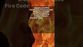 RA 9514  Revised Fire Code of the Philippines  Fire Review [upl. by Lewan37]