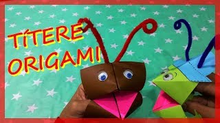 Títeres de papel para niños  Origami  Comecocos [upl. by Hescock]