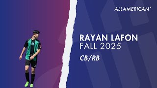 College Soccer  Rayan Lafon FALL 25 FRANCE [upl. by Valenta870]