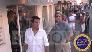 ST TROPEZ 2007  US senator John Kerry on holidays in St Tropez [upl. by Eilssel847]