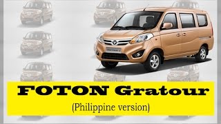 FOTON Gratour An affordable vehicle for middle class family [upl. by Anaujait]