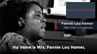 Fannie Lou Hamers Mississippi Freedom Democratic Party Speech  1964 DNC Convention [upl. by Tripp522]