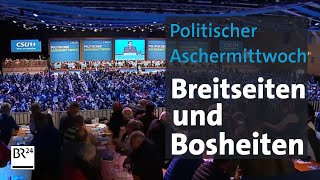 Parteien teilen aus am politischen Aschermittwoch  BR24 [upl. by Millian326]