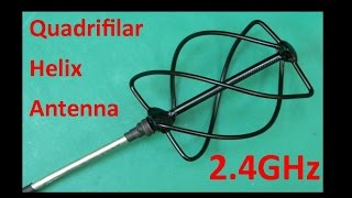 Quadrifilar Helix Antenna 2 4GHz [upl. by Oicaro834]