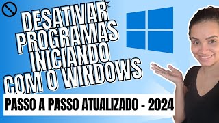 Como Desabilitar Programas Que Iniciam Com o Windows [upl. by Elleved]