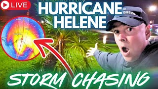 LIVE EYEWALL Florida HURRICANE HELENE Storm Chasing [upl. by Ruffina822]