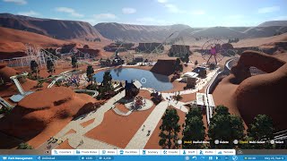 My own custom park tour in the Desert  Planet Coaster [upl. by Mayfield383]