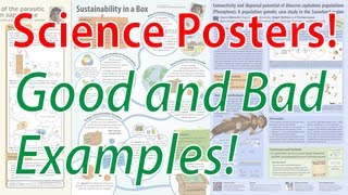 Scientific Poster Design  Good and Bad Examples Poster Tutorial Part 2 [upl. by Ahern]