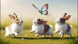 6 Little Rabbits Newborn Baby Songs amp Nursery Rhymes [upl. by Pentha]