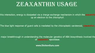 zeaxanthin How to pronounce zeaxanthin with Phonetic and Examples [upl. by Routh144]