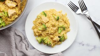 Cheesy Chicken Broccoli Orzo [upl. by Akemed]