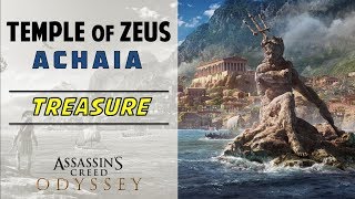 Temple of Zeus Achaia  Loot Treasure Location  ASSASSINS CREED ODYSSEY [upl. by Ydner]