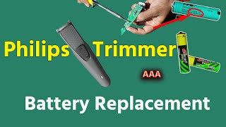 How To Replace Battery Philips Trimmer BT 1210 Hindi [upl. by Dachy85]