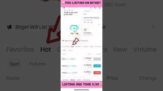 Pgc Airdrop Listing on Bitget 😱 Pgc Premarket price 🔥… shorts pgcairdrop bitget [upl. by Notrub]