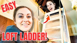 How l installed a DIY loft ladder hatch kit without a PRO [upl. by Yelmene562]