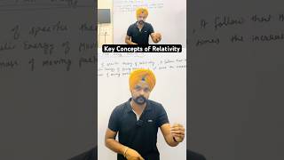 Key Concepts of Relativity physics maths neet education automobile [upl. by Akcirderf]