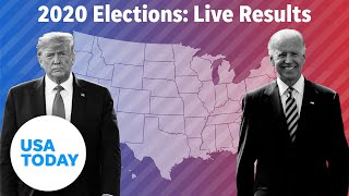 Coverage of election results for Trump Biden and key swing state races  USA TODAY [upl. by Ahsiruam670]