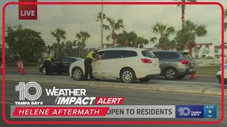 Residents of Pinellas County barrier islands slowly allowed to return after Helene [upl. by Mixam]