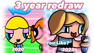 “3 year redraw” The Powerpuff Girls Speedpaint art cute ppg redrawing [upl. by Kcinnay]