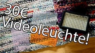 Review HD160 Videoleuchte 30€ [upl. by Janyte477]