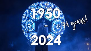 New Years Eve ABC Ball Drop 19502024 UPDATED BEST VERSION [upl. by Nnairam440]