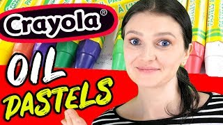 CRAYOLA OIL PASTELS vs Crayons ► Review [upl. by Bj]