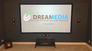 MASSIVE 145 Inch 4K Projector Screen Epson 4050 Klipsch 512 DOLBY ATMOS amp SONOS [upl. by Letsyrk]