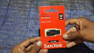 SanDisk 32gb Pen drive Unboxing 2024 [upl. by Olathe]