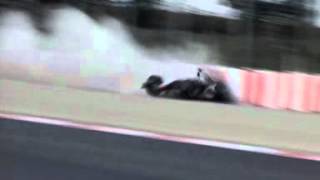 Kimi Raikkonen 2005 Formula One Testing Accident at Barcelona Small [upl. by Otsugua]