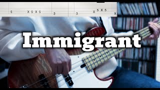 Sade  Immigrant Bass Cover  Bass Tab [upl. by Stralka]