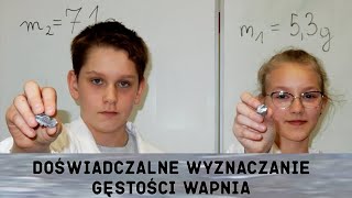 Doświadczalne wyznaczanie gęstości wapnia [upl. by Eniagrom]