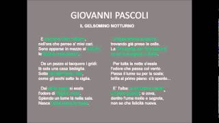 Pascoli  Gelsomino notturno [upl. by Llerej]