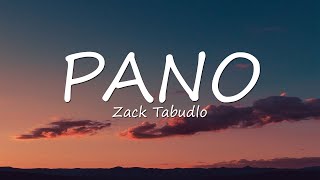 Zack Tabudlo  Pano Lyrics [upl. by Kellene]