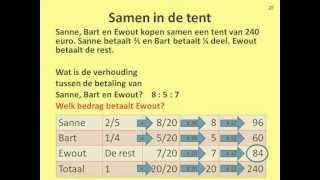 Rekenen met verhoudingen  DE TENT [upl. by Sarene820]