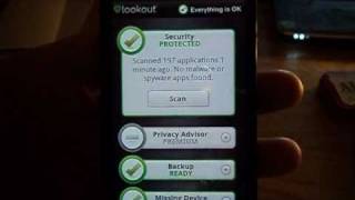 Lookout Mobile Security  Review Android [upl. by Shore]