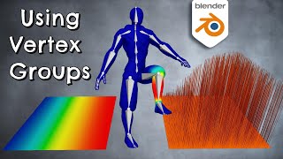 How to Use Vertex Groups  Blender 42 Tutorial [upl. by Euqor550]