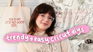 EASY CRICUT PROJECTS FOR BEGINNERS ✦ trendy designs using Cricut Joy Xtra ✦ [upl. by Ennaeirb155]