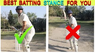 How to Take a Proper Batting Stance in Cricket  Cricket Tips For Beginners [upl. by Orelee507]