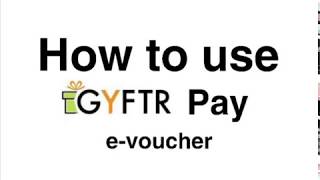 How to Use GyFTR Pay E Voucher  GyFTR [upl. by Yule142]