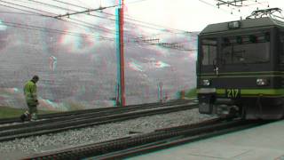 3D HD anaglyph of the Swiss Alps Jungfraujoch and Grindelwald [upl. by Adnorrehs]